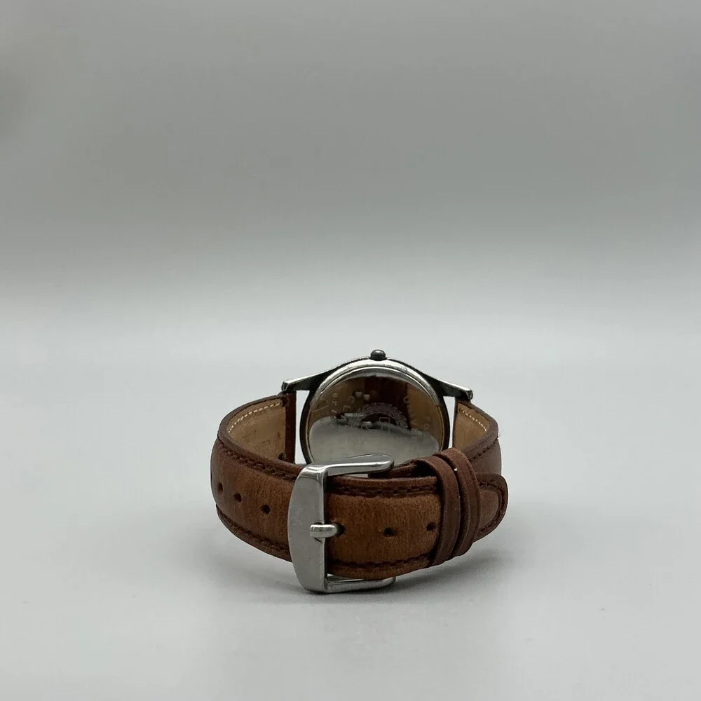 Fossil University Tennessee Mens Watch 35mm T Logo Dial Leather New Battery